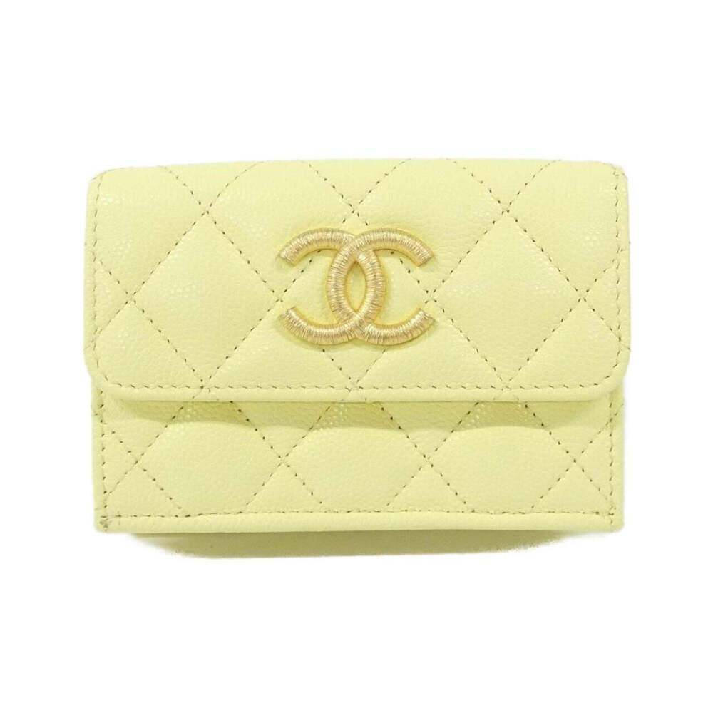 CHANEL Yellow Wallet